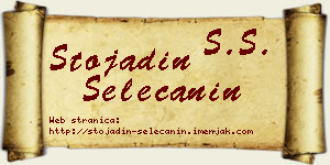 Stojadin Selečanin vizit kartica